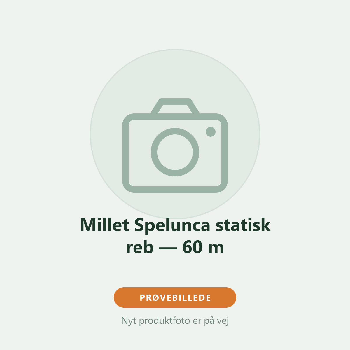 Millet Spelunca statisk reb — 60 m
